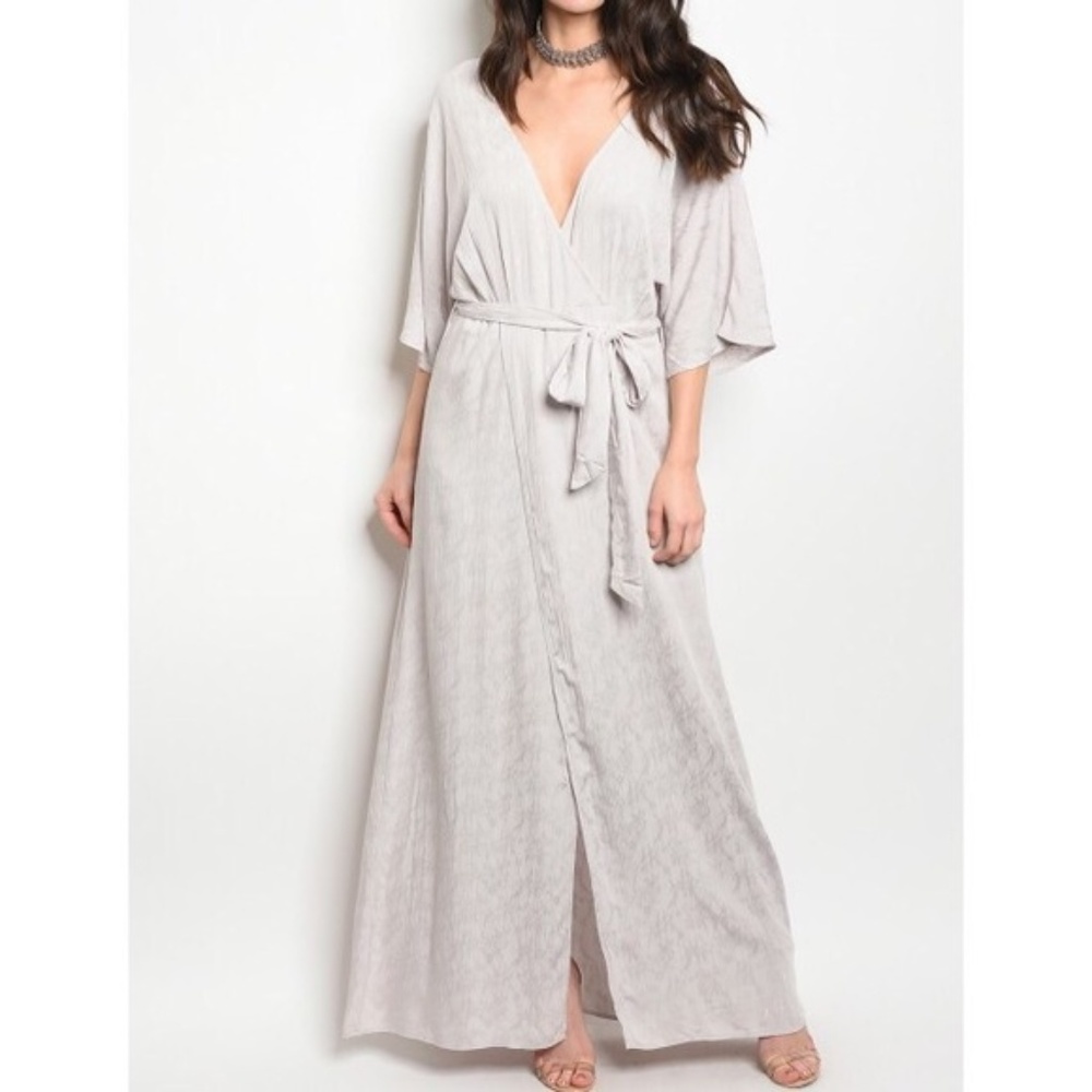 Gray Maxi Dress